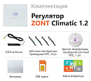 ZONT Climatic 1.2 Погодозависимый автоматический GSM / Wi-Fi регулятор (1 ГВС + 2 прямых/смесительных) с доставкой в Новокузнецк